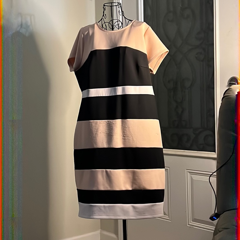 Torrid Color Block Fitted Dress